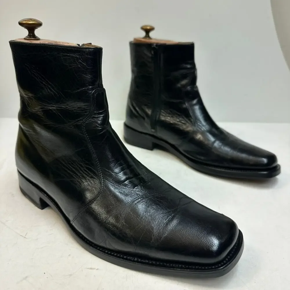RESOLED Crockett & Jones Jasper Formal Chelsea Boots Made in England VTG US 9 D